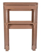 late 19th century antique american victorian era interior residential salvaged chicago fireplace mantel with fluted columns