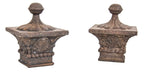 one of two matching 1896 william le baron jenney's davis or morton building interior elevator cast iron finials with ball finials and anthemions