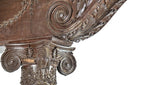 highly sought after late 19th or early 20th century salvaged chicago victorian era solid oak wood residential room dividers or colonnades with intact darkly varnished finish