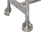 hard to find all original and fully functional mobile and/or stationary salvaged chicago office side table with drawer