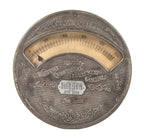 hard to find early 20th century salvaged chicago american industrial "moving iron" type surface mount building switchboard ammeter