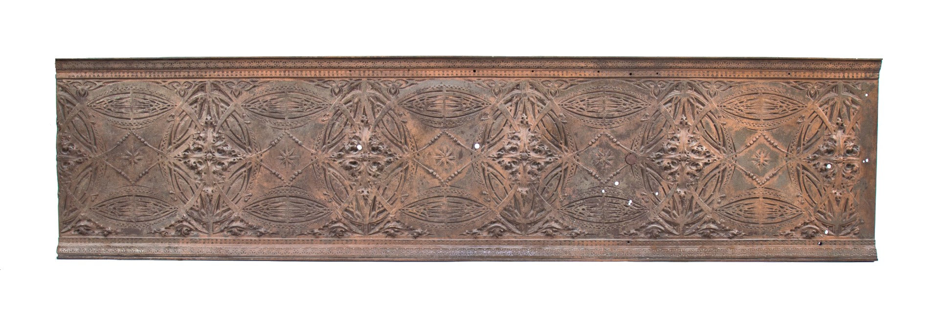 museum-quality copper-plated ornamental cast iron chicago stock exchange building louis h. sullivan-designed interior elevator transom panel