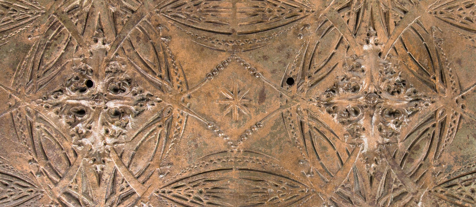 museum-quality copper-plated ornamental cast iron chicago stock exchange building louis h. sullivan-designed interior elevator transom panel