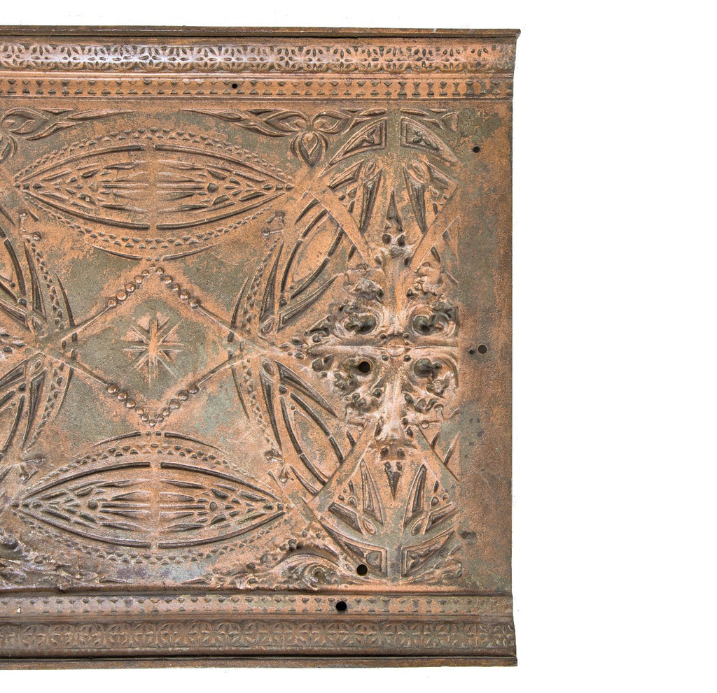 museum-quality copper-plated ornamental cast iron chicago stock exchange building louis h. sullivan-designed interior elevator transom panel