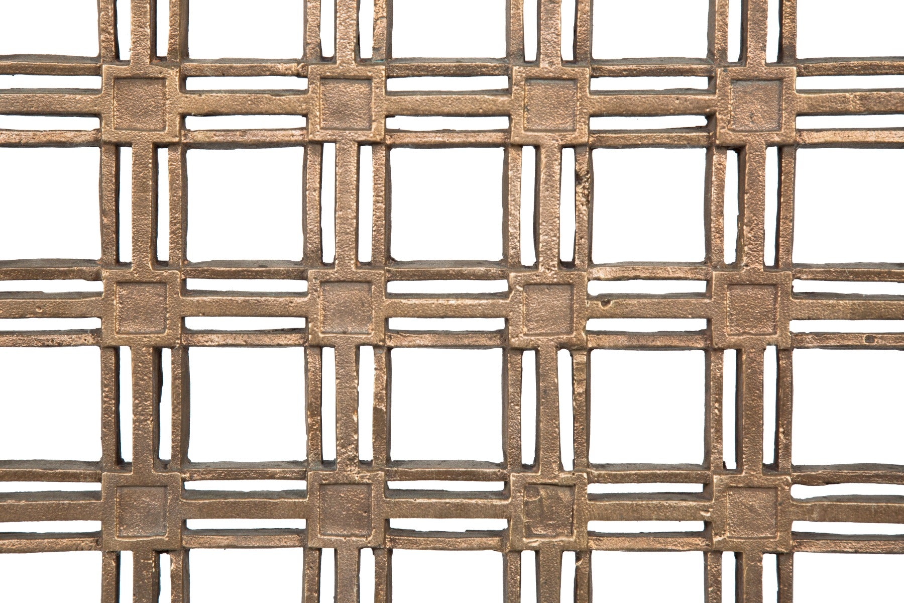 exceptional all original oversized heavy cast bronze hugh garden-designed lobby radiator grille salvaged from bunte candy factory