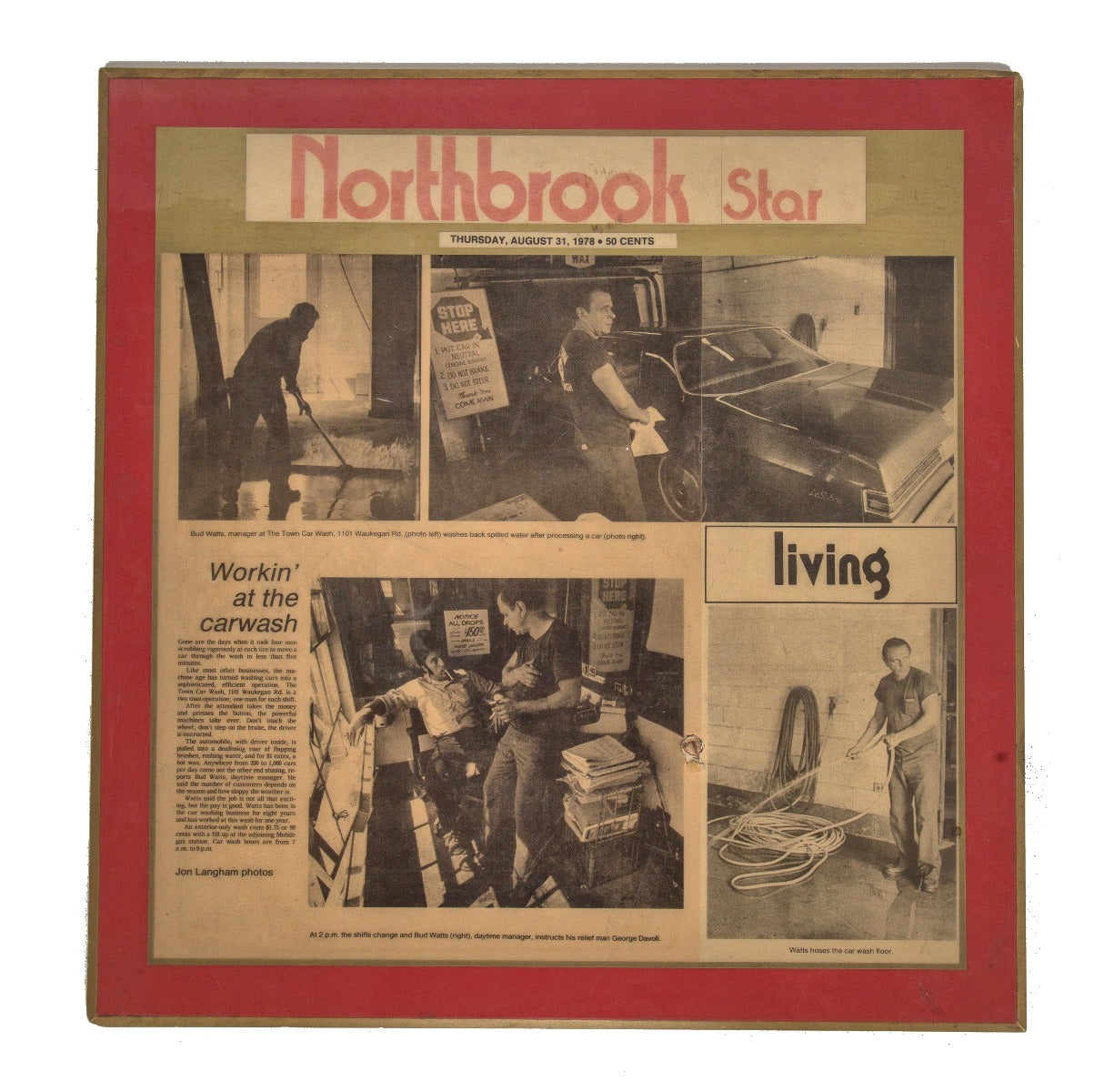 unique vintage industrial freestanding salvaged chicago star car wash three-signal light with hand-painted sign