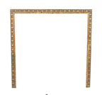 late 19th or early 20th century antique american ornamental cast brass residential fireplace surround with nicely aged surface patina
