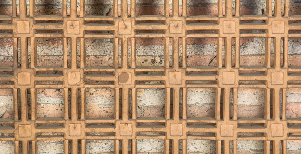 hugh garden-designed ornamental cast bronze prairie school bunte candy factory lobby radiator grille