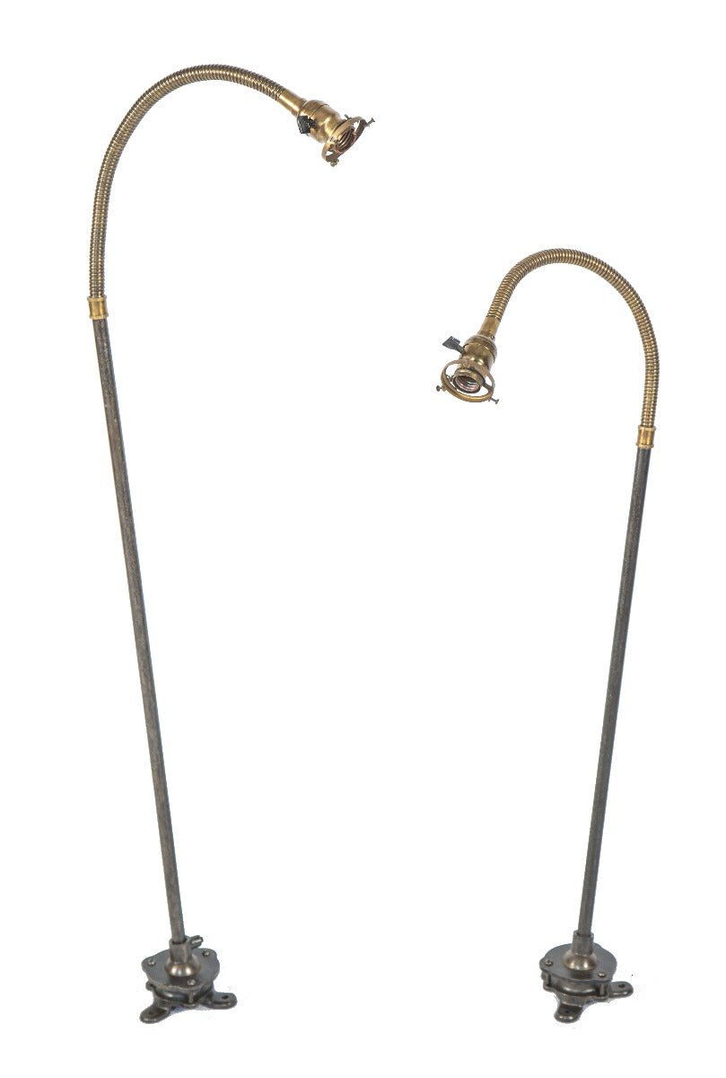 highly sought after early 20th century antique american salvaged chicago fully adjustable ceiling-mount factory light