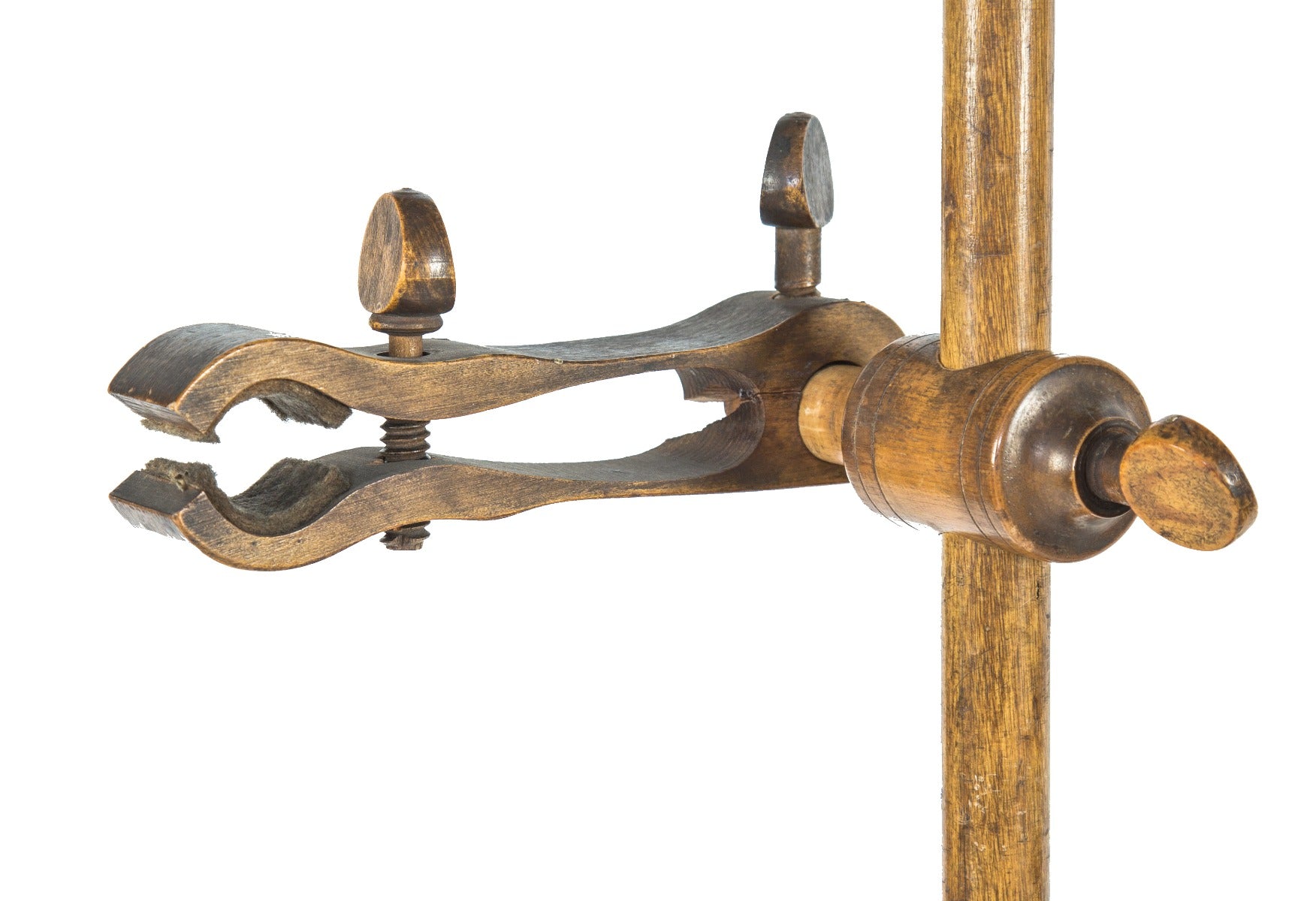 rare early 20th century antique american medical crookes x-ray tube wood and cast iron stand with adjustable brackets