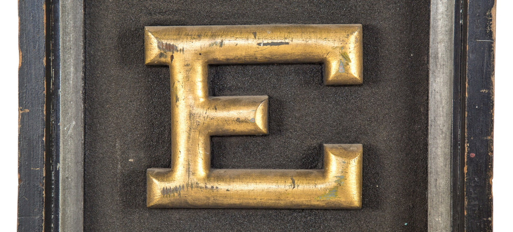 highly sought after original 19th century antique american folkart "dentist" trade sign with gilded wood lettering