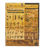 nicely weathered vintage industrial single-sided profusely illustrated clay sewer pipe product sign