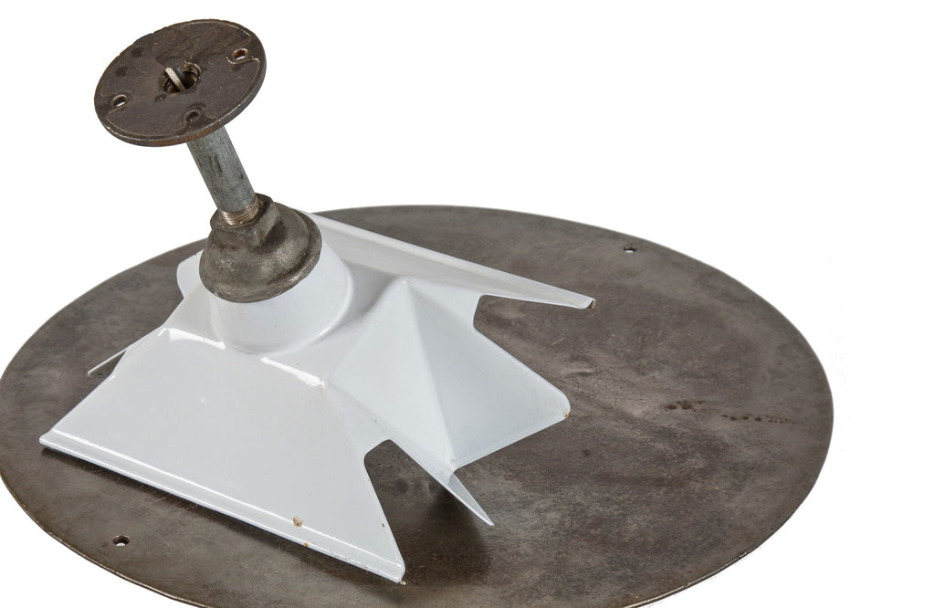 hard to find original american depression era uniquely-shaped "library light" fixture with intact socket and flange