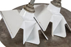 hard to find original american depression era uniquely-shaped "library light" fixture with intact socket and flange
