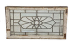 single late 19th century antique american salvaged chicago all-beveled glass residential transom window from demolished two-flat