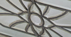 single late 19th century antique american salvaged chicago all-beveled glass residential transom window from demolished two-flat