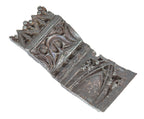 louis h. sullivan-designed ornamental cast iron late 19th century gage building storefront fragment with brushed metal finish