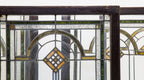 two matching highly desirable antique american salvaged chicago bungalow residential windows with