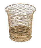 early 20th century salvaged chicago northwesterrn exapnded metal office building trash can