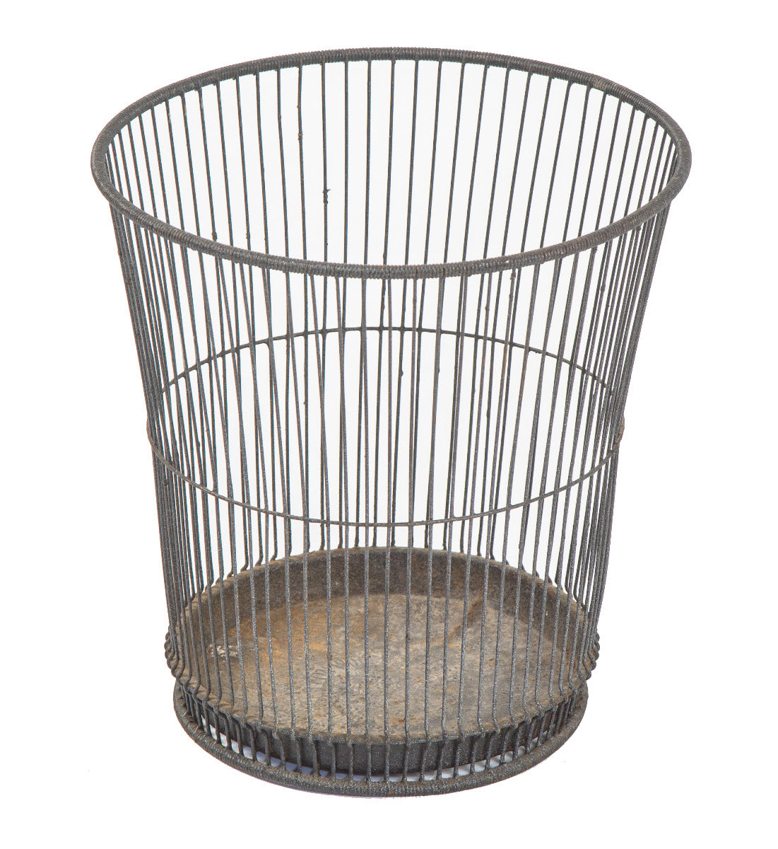 hard to find early 20th century antique american industrial commercial building "daisy" office trash basket