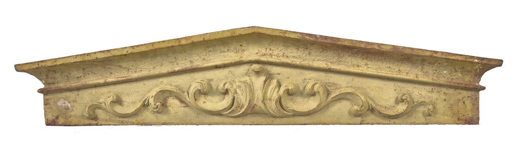 rare 19th century salvaged new york city ornamental cast iron soho district building facade window header