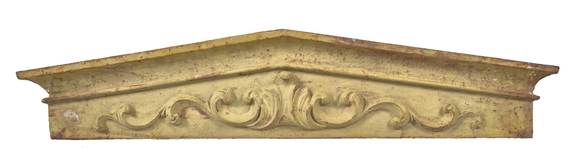 rare 19th century salvaged new york city ornamental cast iron soho district building facade window header