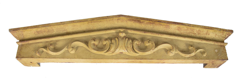 original 19th century exterior salvaged new york city soho district cast iron facade pedimented window header