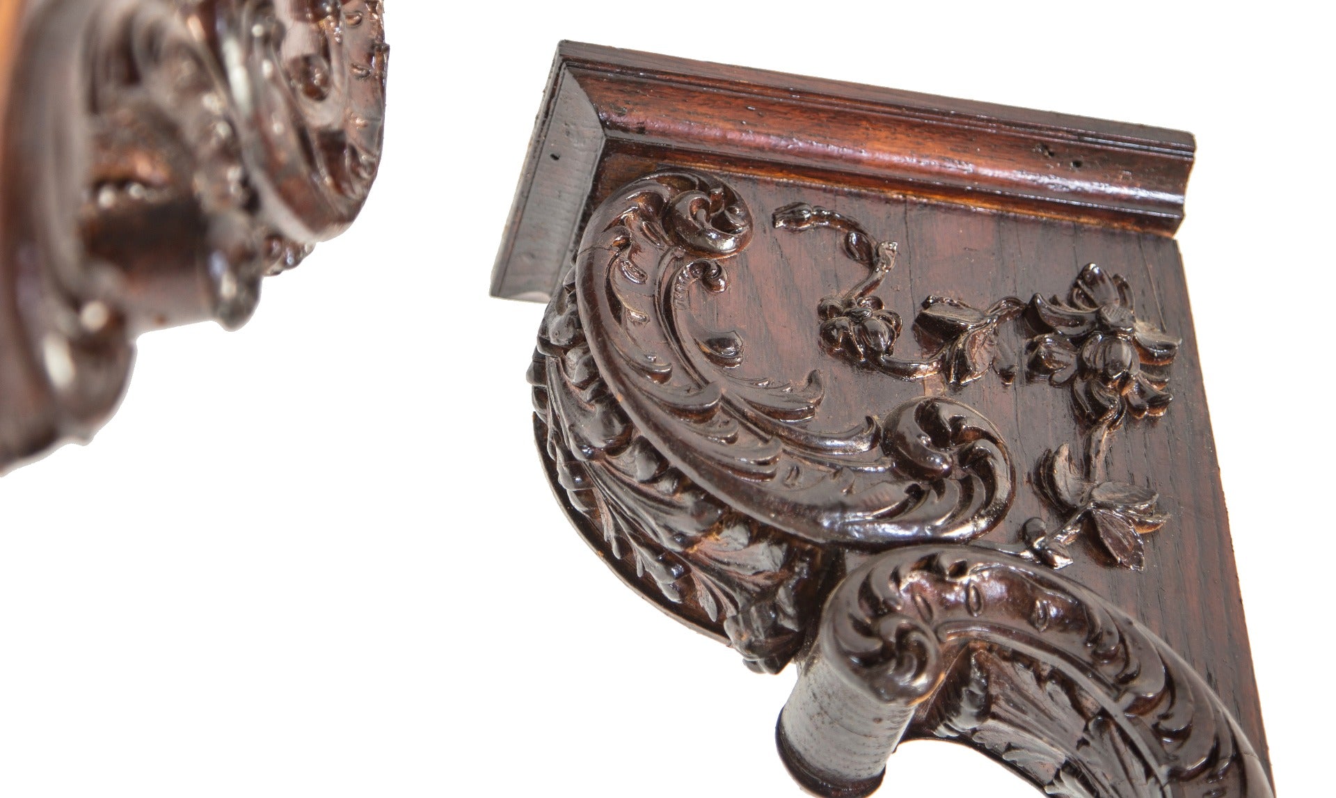hard to find original 19th century antique american varnished oak wood interior residential room divider bracket