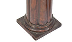pair of original 19th century salvaged chicago interior residential varnished oak wood room divider columns