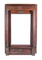 incredible oversized 19th century salvaged chicago quartered oak wood interior residential console or pier mirror