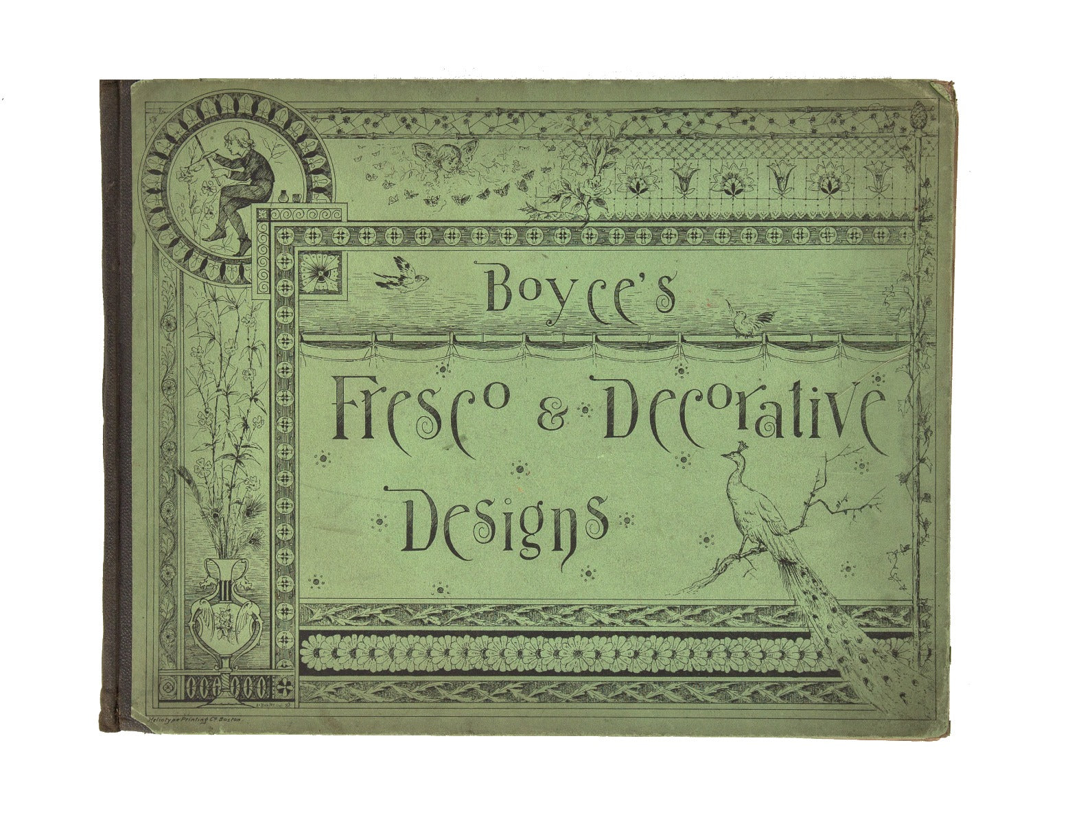 rare all original and intact profusely illustrated 1883 boyce's fresco and decorative designs with several black and white plates