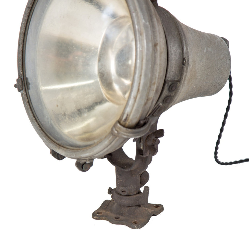 two matching original benjamin company american depression-era salvaged chicago skyscraper exterior spotlights