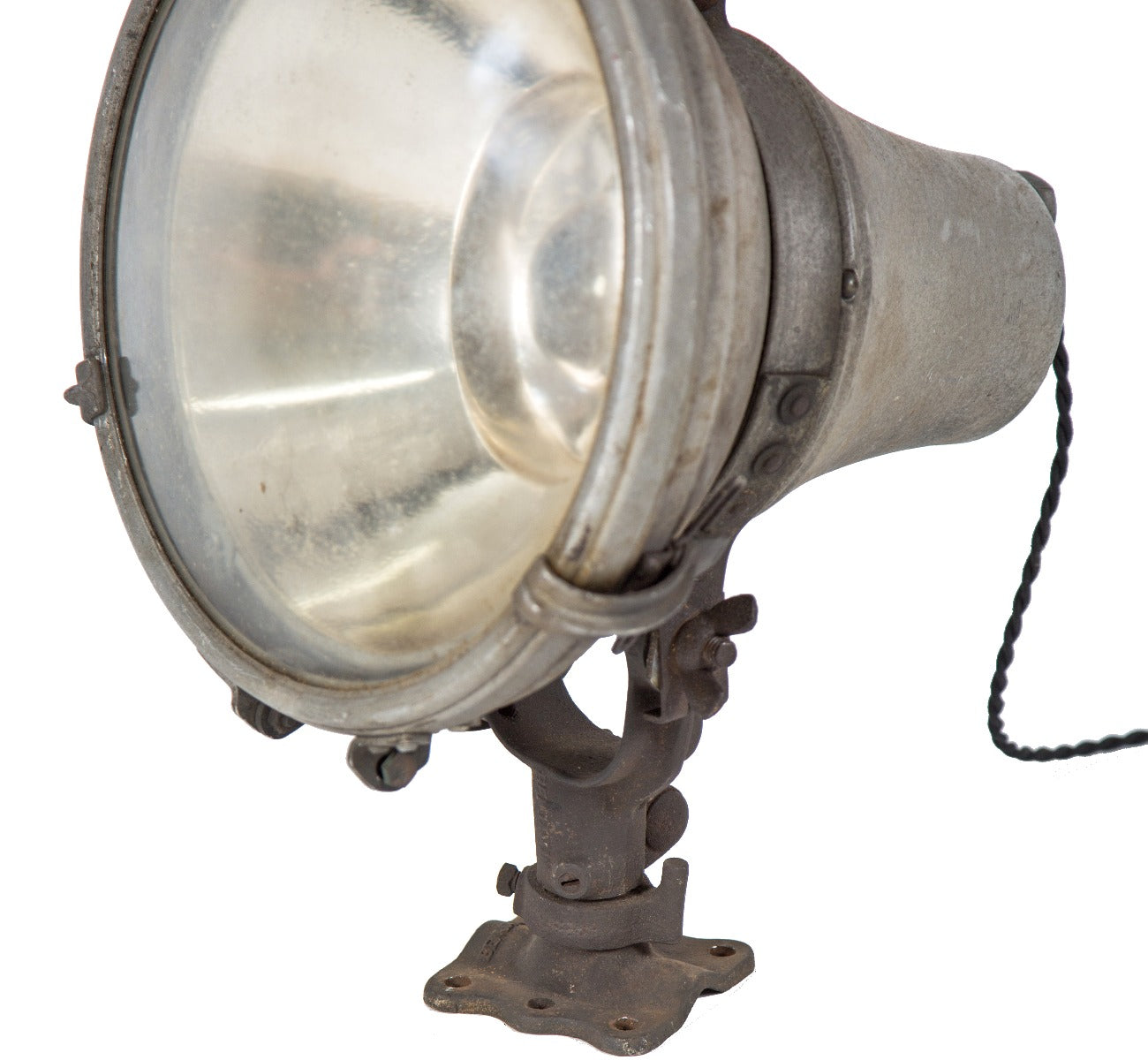 two matching original benjamin company american depression-era salvaged chicago skyscraper exterior spotlights