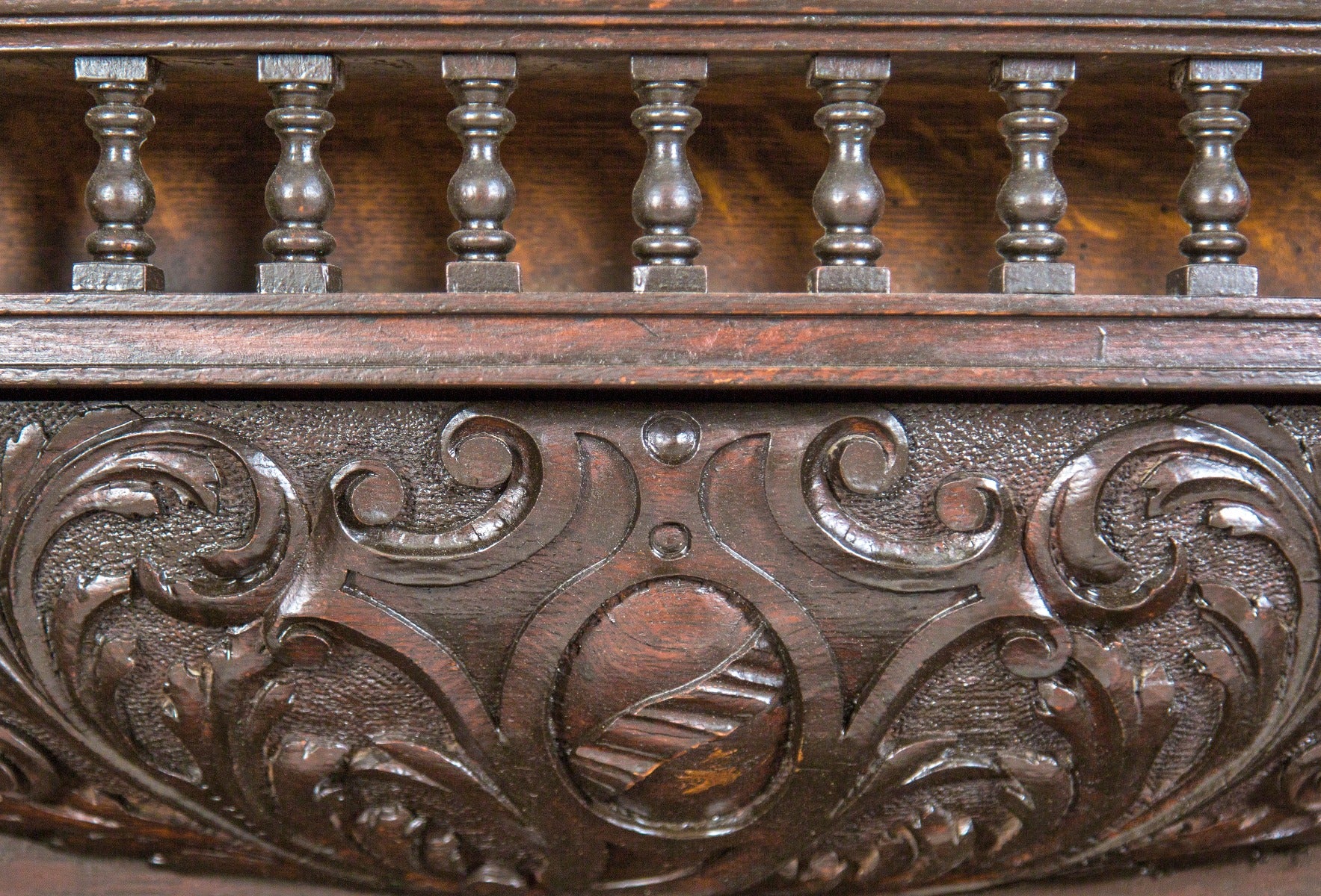 19th century antique american carved oak wood oversized pier mirror or console salvaged from st. louis mansion