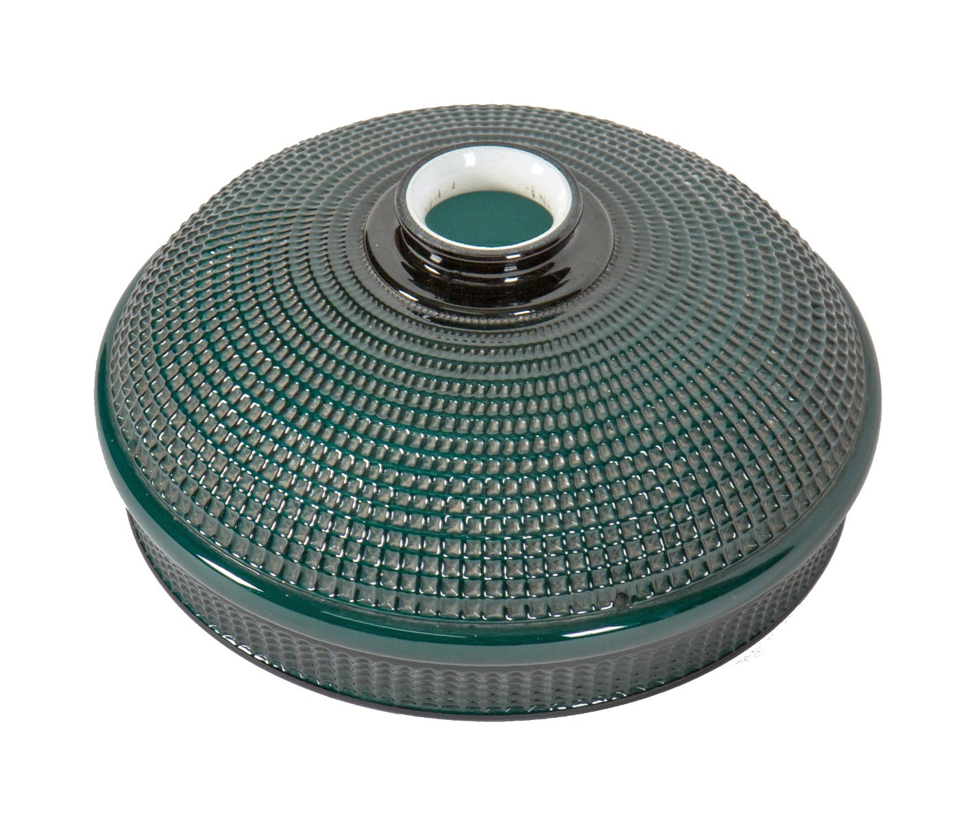 hard to find original and completely intact early 20th century ribbed green emeralite dentist's lamp shade