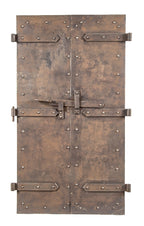 fully functional early 20th century heavily reinforced riveted joint chicago public school powerhouse incinerator doors