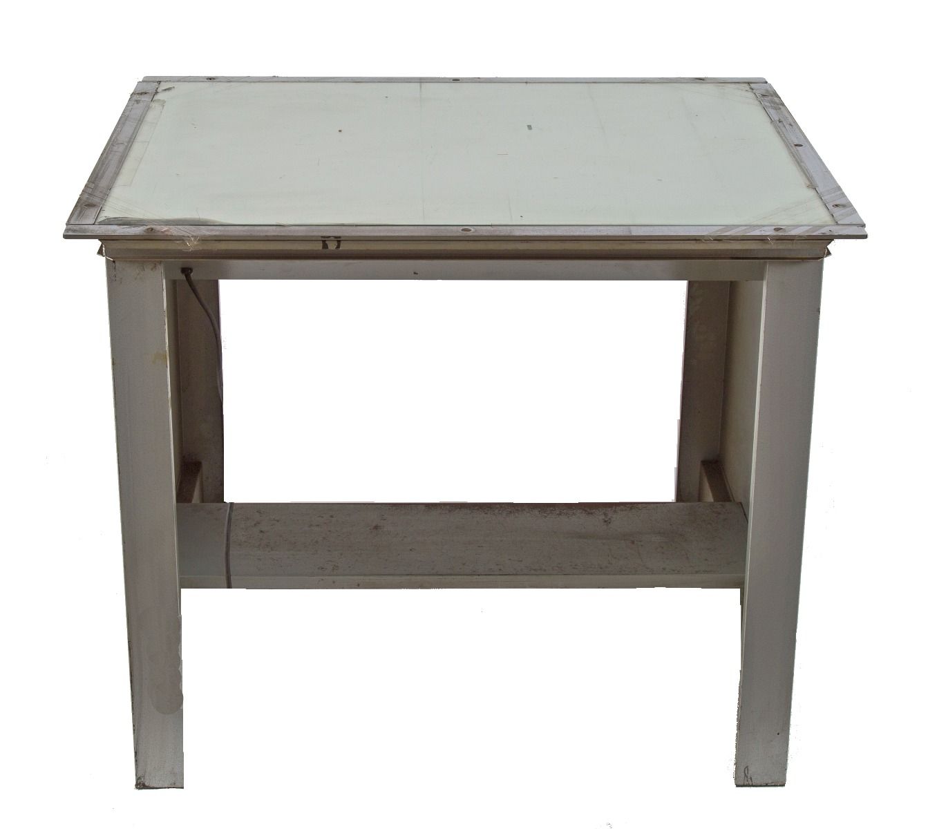 functional c. 1950's antique american industrial oversized freestanding salvaged chicago light table