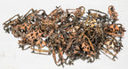 one of nearly forty matching late 19th century salvaged chicago built-in drawer cast brass drawer pulls with copper-plated finish
