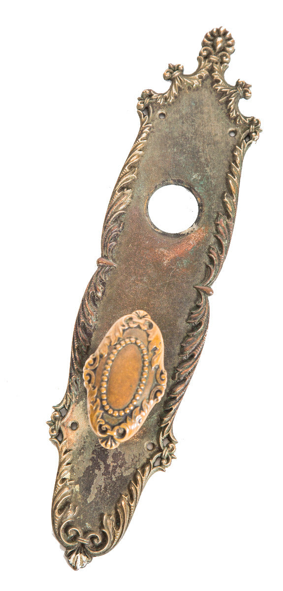 highly sought after original ornamental cast brass exterior salvaged chicago entrance door hardware