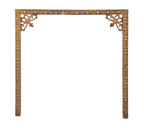 19th century salvaged chicago victorian-era interior residential ornamental cast brass fireplace surround