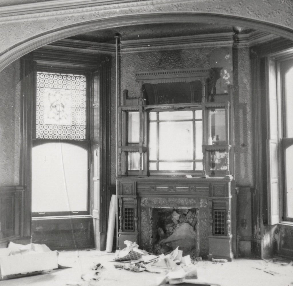 louis sullivan-designed 1883 selz residence carved wood exterior ornament salvaged during demolition in 1967