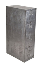 hard to find vintage american industrial salvaged chicago general fireproofing steel filing cabinet with drop-down drawers