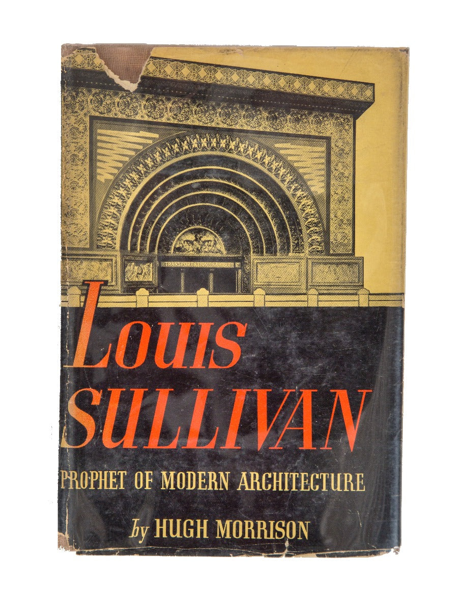 hard to find 1935 first edition of hugh morrison's louis sullivan: prophet of modern architecture