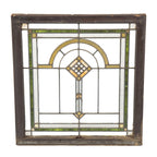 exceptional all original early 20th century antique american interior residential prairie style leaded glass window