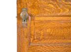 late 19th or early 20th century antique american salvaged chicago oak wood vestibule door with original brass hardware