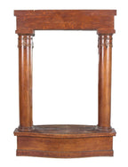 massive all original and intact salvaged chicago early 20th century quartered oak wood pier mirror or console