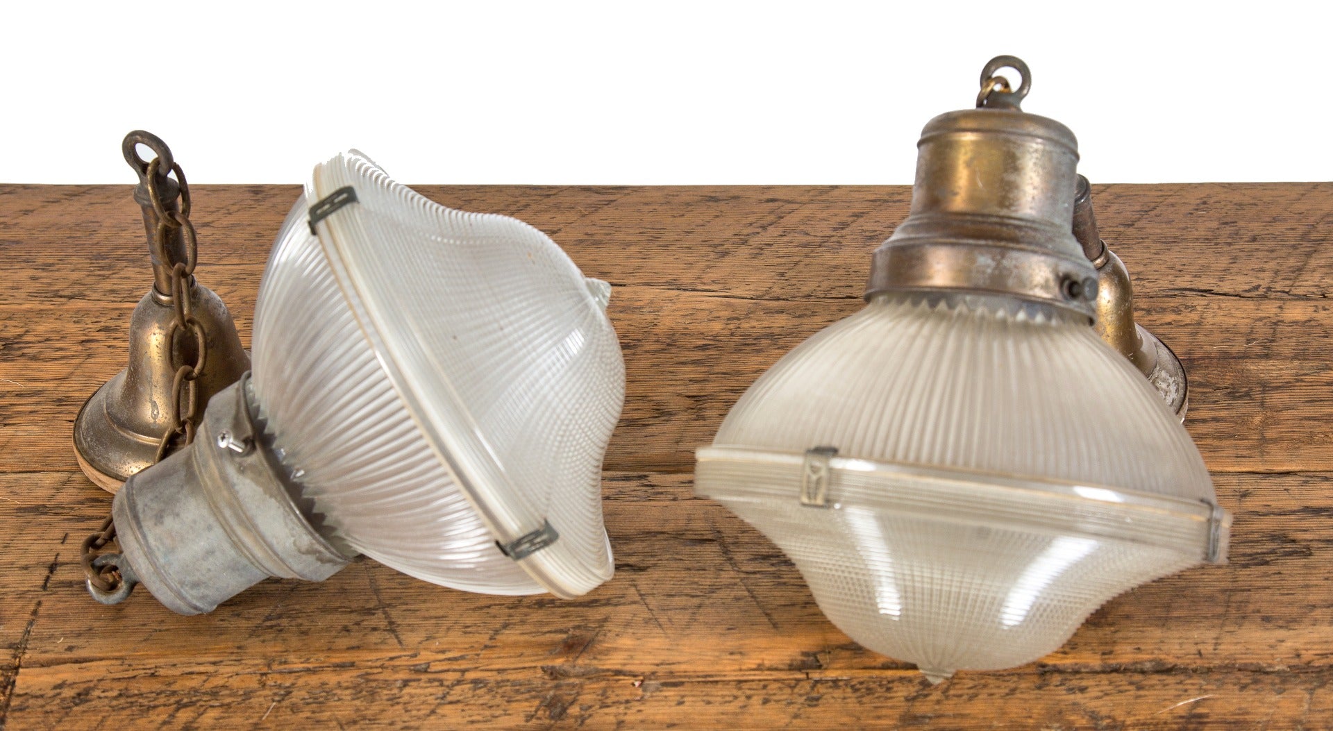 two matching rare early 20th century salvaged chicago ice cream soda parlor hanging pendant lights
