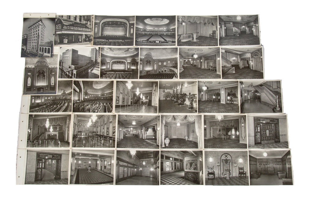 rare set of original graven and mayger-designed tennessee theater prints salvaged from the firm's office