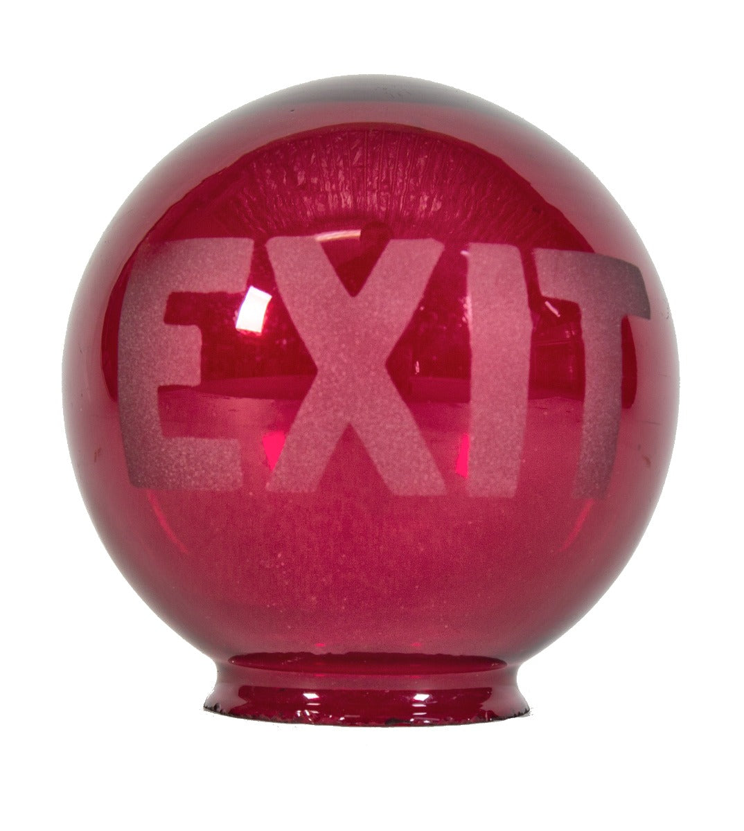 original and intact early 20th century ruby red glass salvaged chicago commercial building with etched lettering