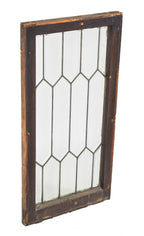 impressive all original 19th century antique american heavy beveled edge glass salvaged chicago sidelight